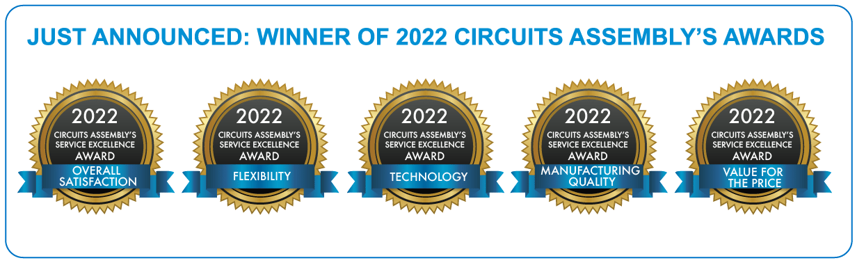 VEXOS Wins 5 Circuits Assembly’s Service Excellence Awards 2022